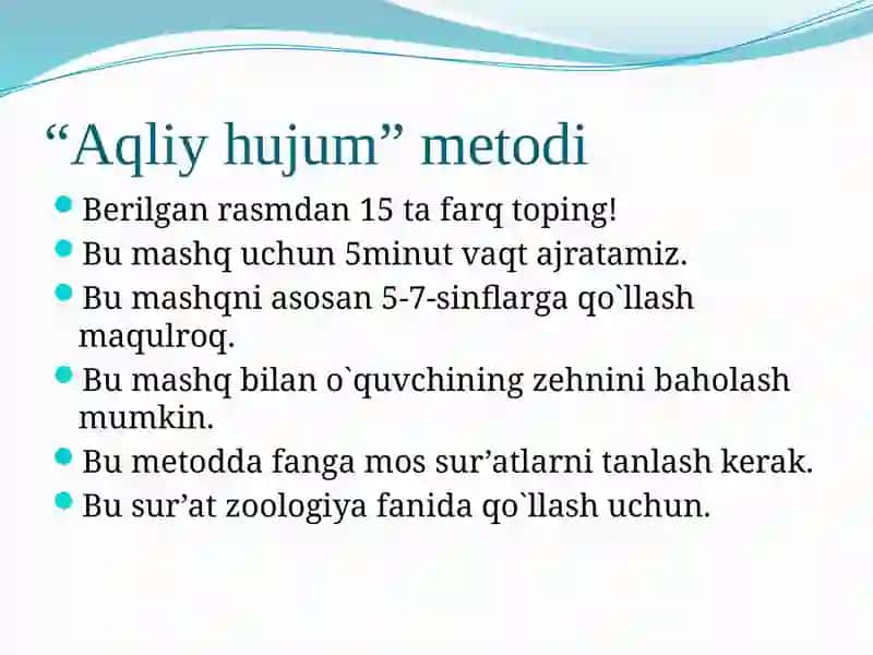 O`qitishning interfaol usullari. 3