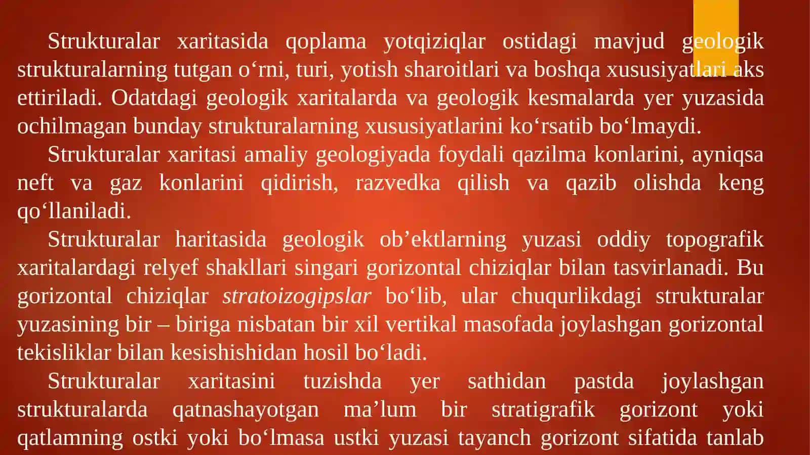 Strukturaviy neft-gaz ”tutqich”ga ega bo‘lgan hududning strukturaviy xaritasini tuzish 3