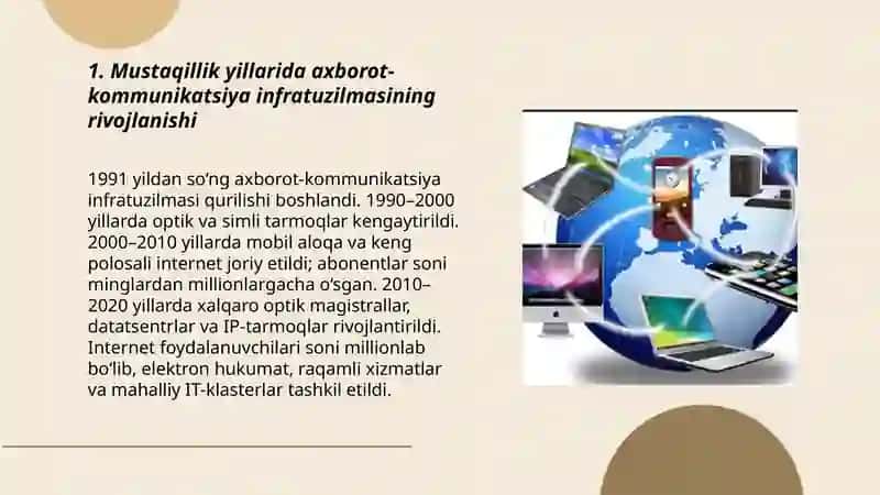 Mustaqillik yillarida axborot texnologiyalar rivoji 3