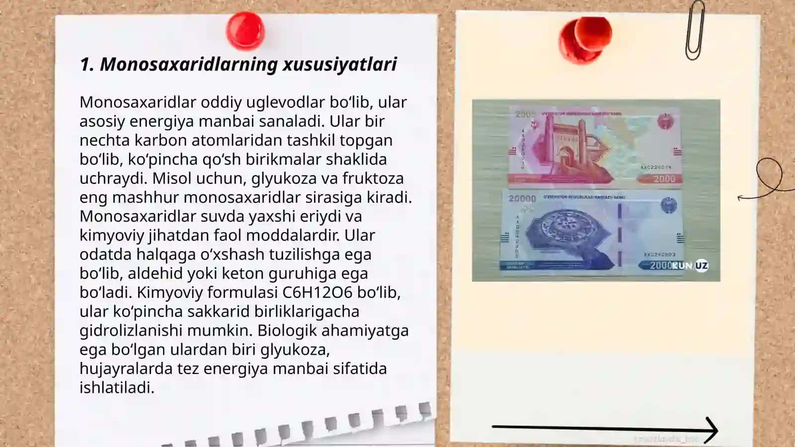 Monosaxaridlarning xususiyatlari 3