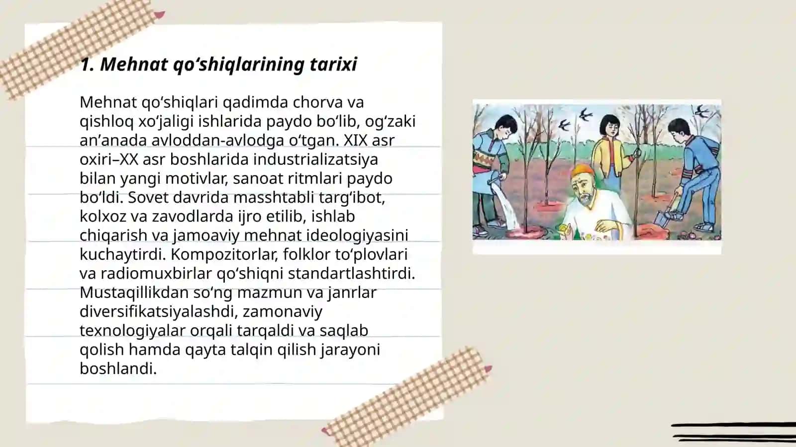 Mehnat qoʻshiqlari 3