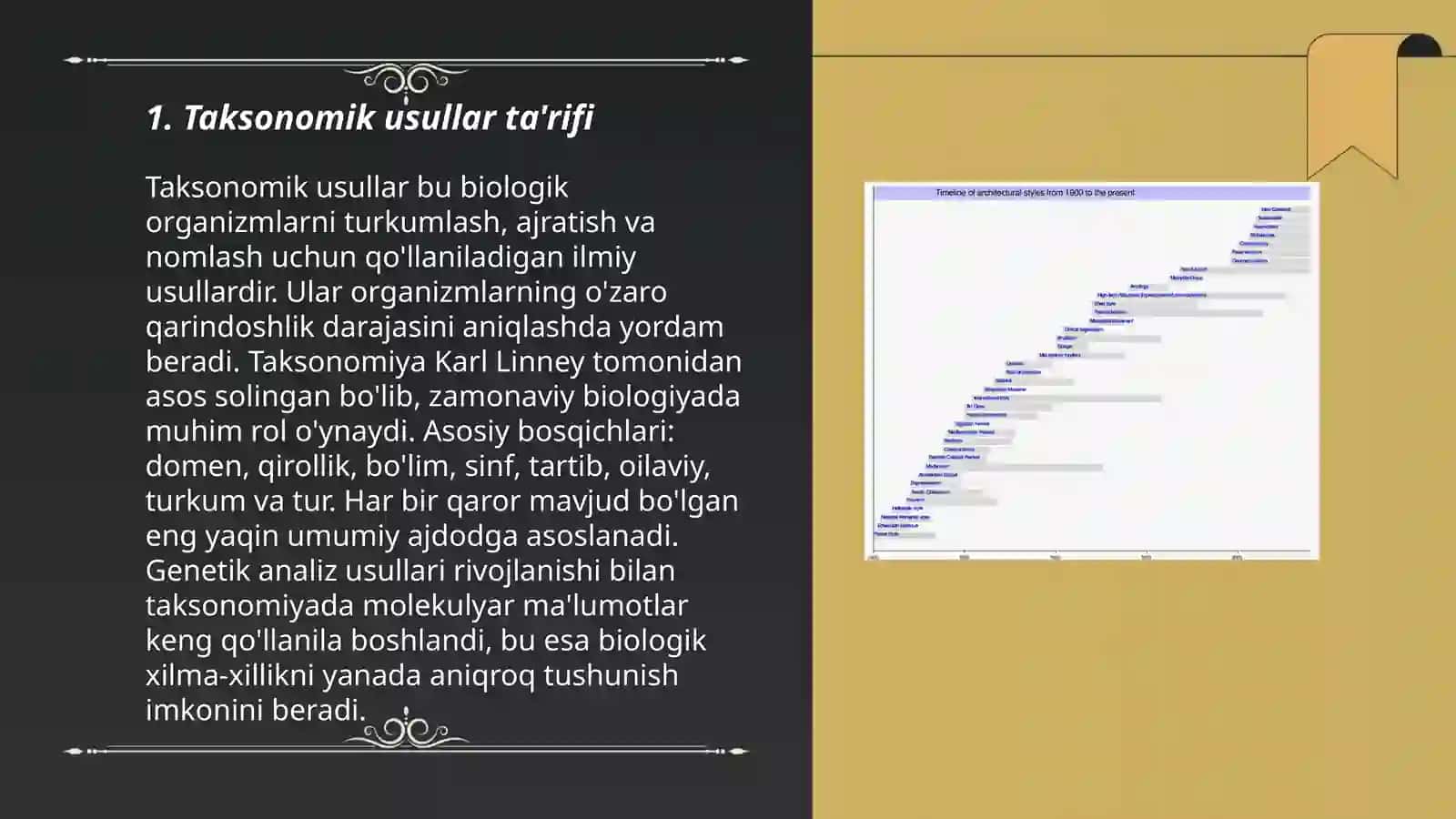 Taksonomiya usullari va tajriba berilganlarini boshlang’ich tahlili 3