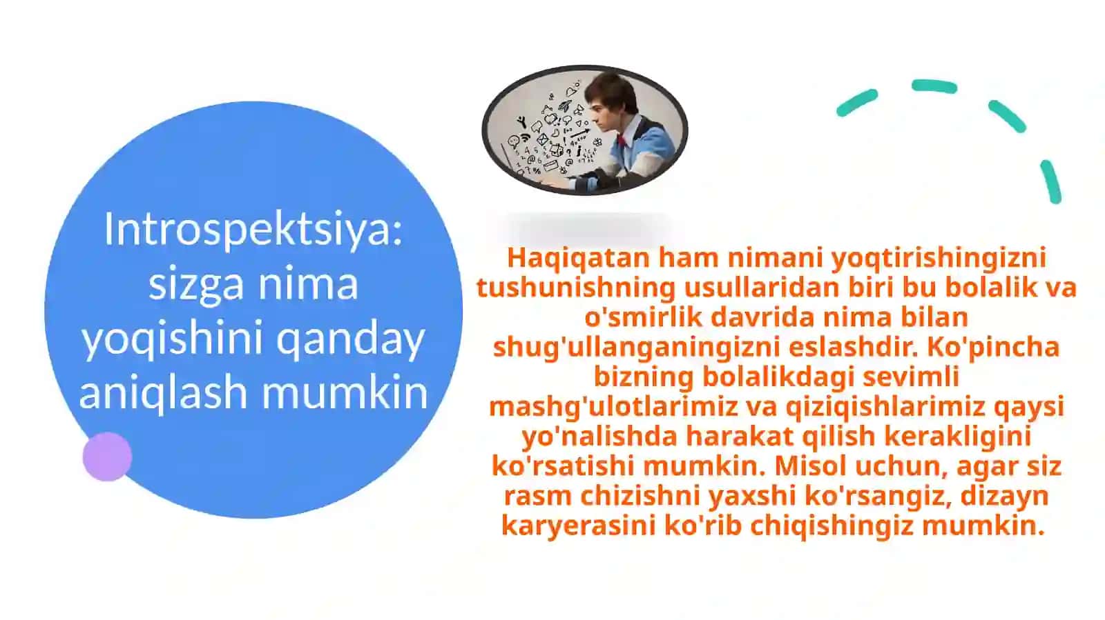 Qiziqishlarimizni aniqlash bizga nega kerak? 3