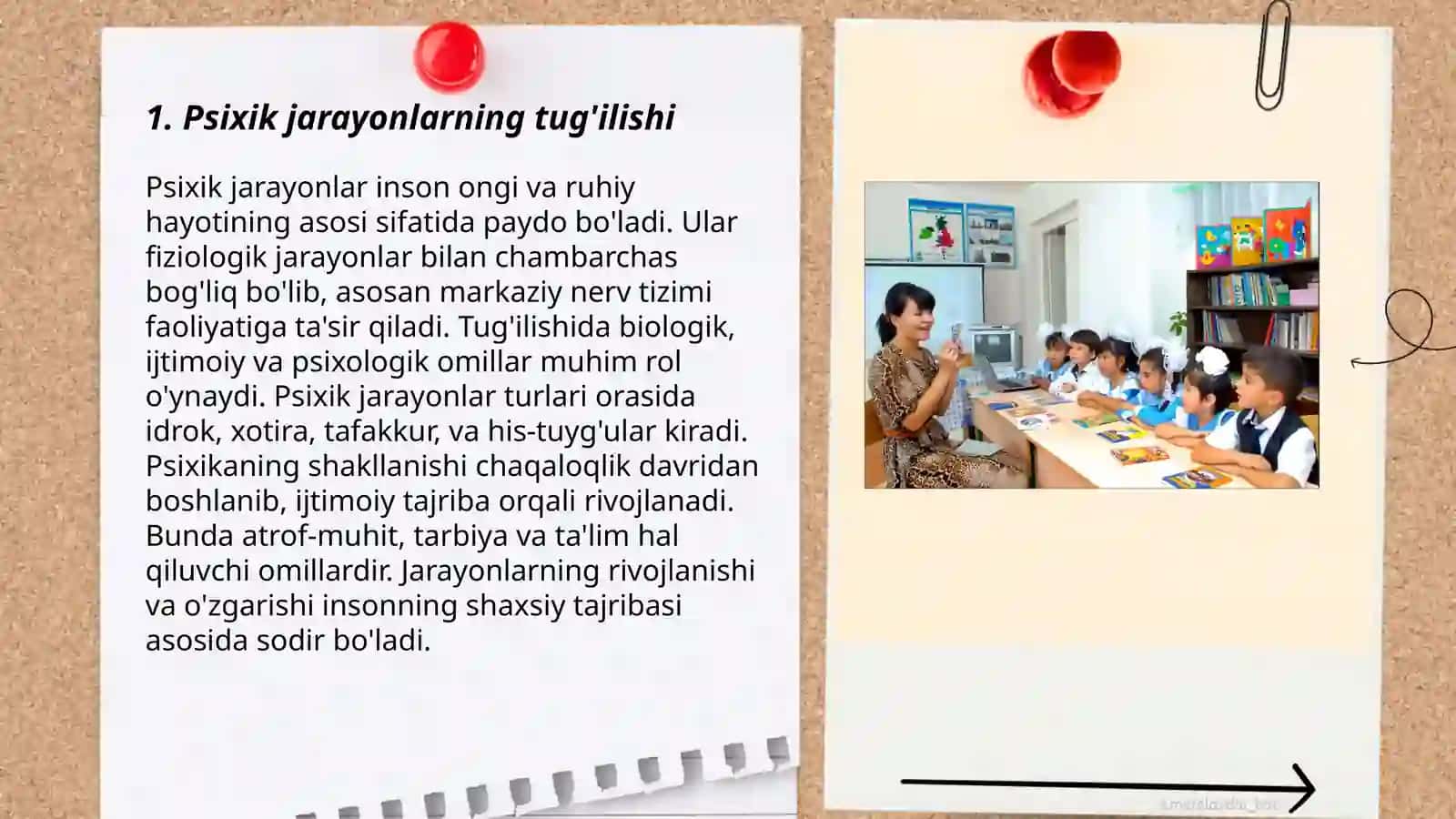 Psixik jarayonlarning vujudga kelishi.Maktabgacha yosh davrida psixik rivojlanish 3