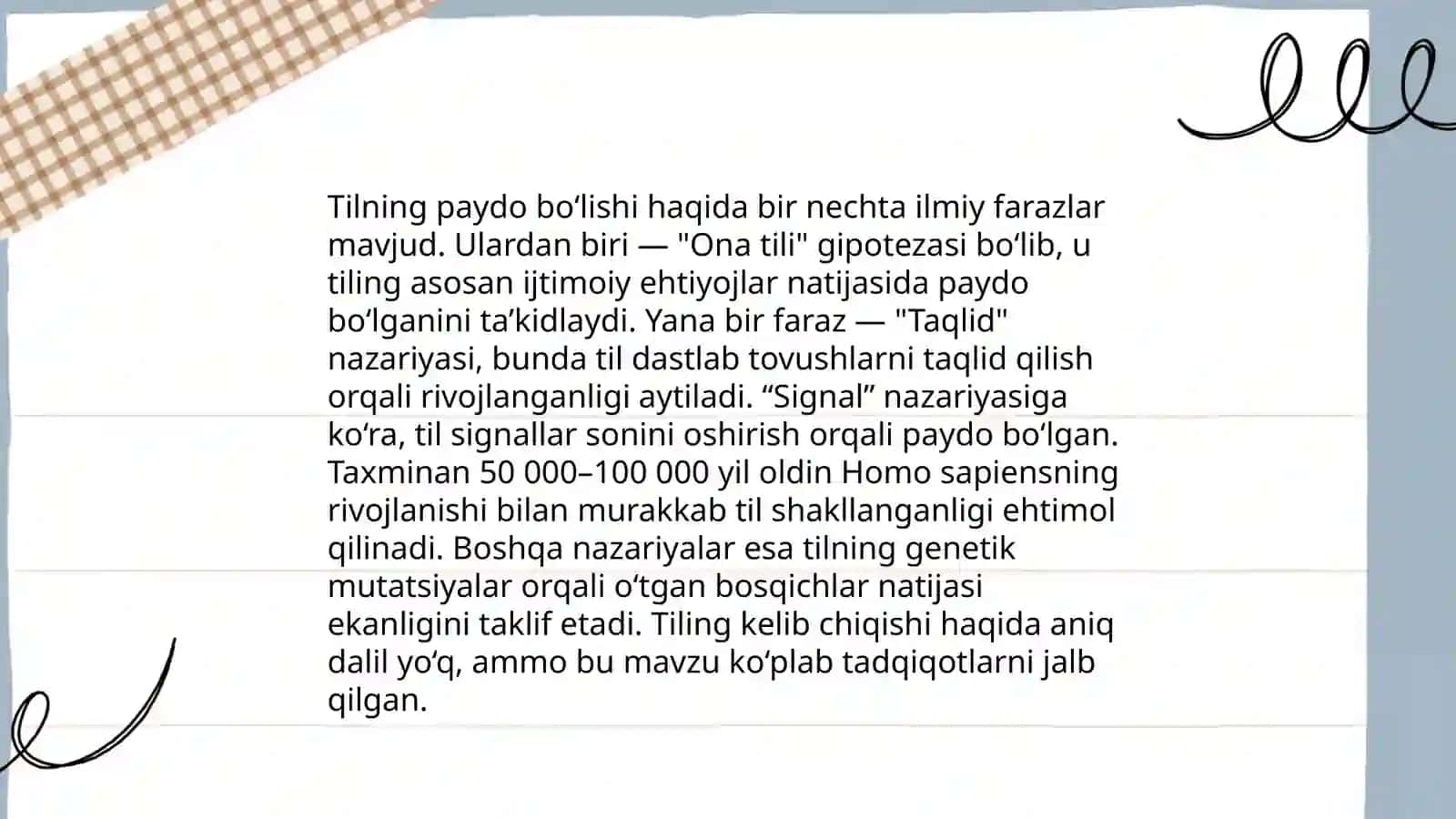 Paydo bo'lishi 3