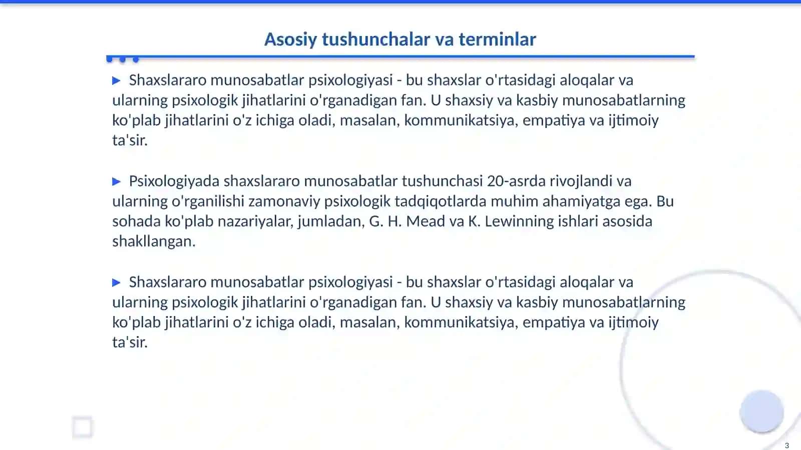 Kasbiy psixologiyada shaxslararo munosabatlar psixologiyasi 3