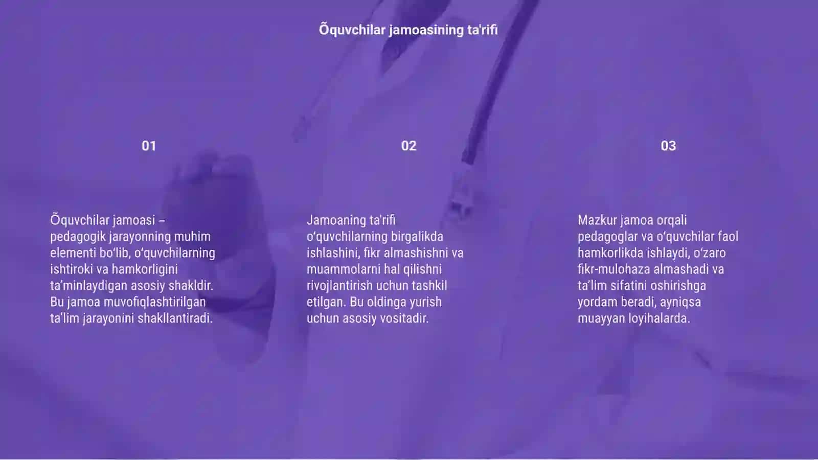 Õquvchilar jamoasi - yagona pedagogik jarayonning asosiy shakli 3