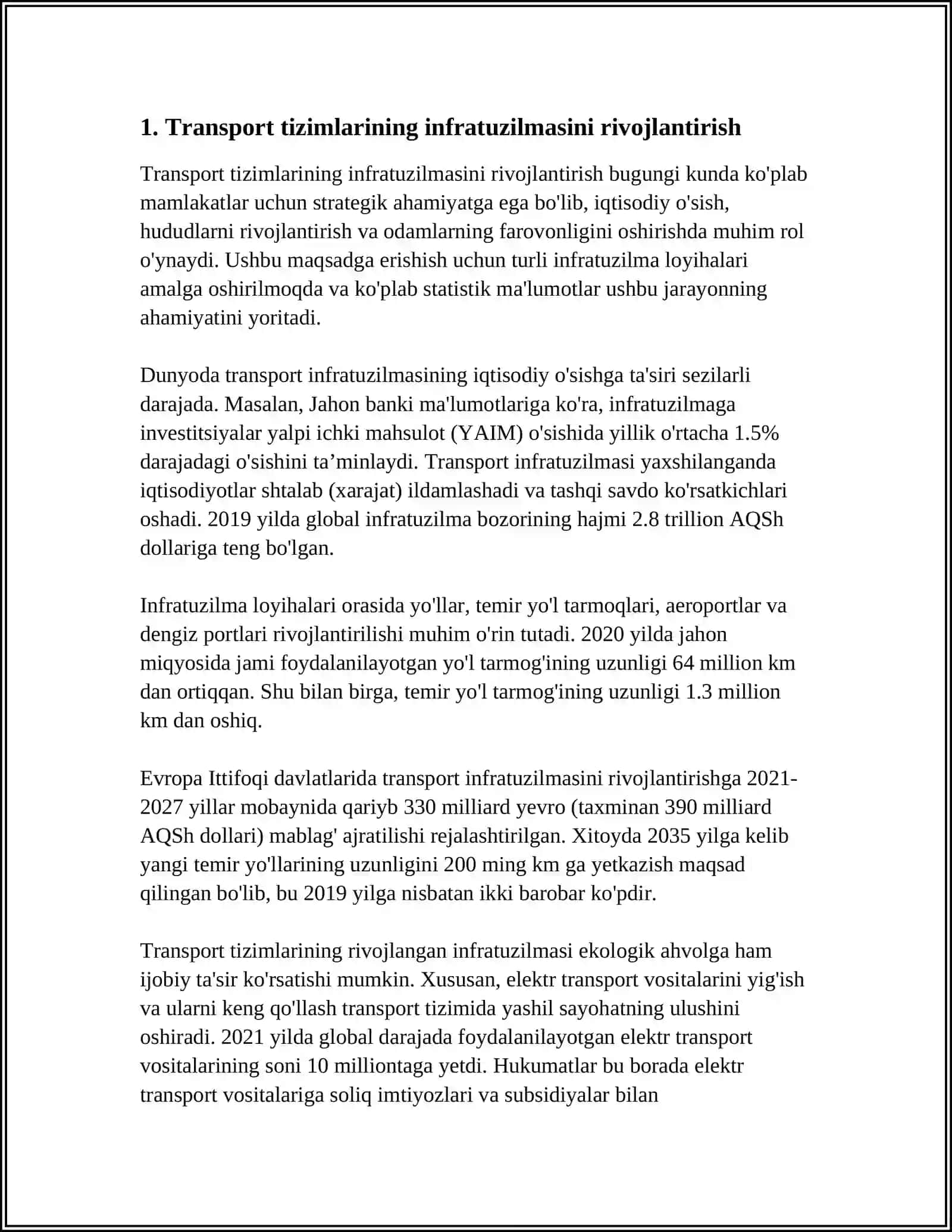 TRANSPORT TIZIMLARI FAOLIYATI BARQAROR TA'MINLASH 3