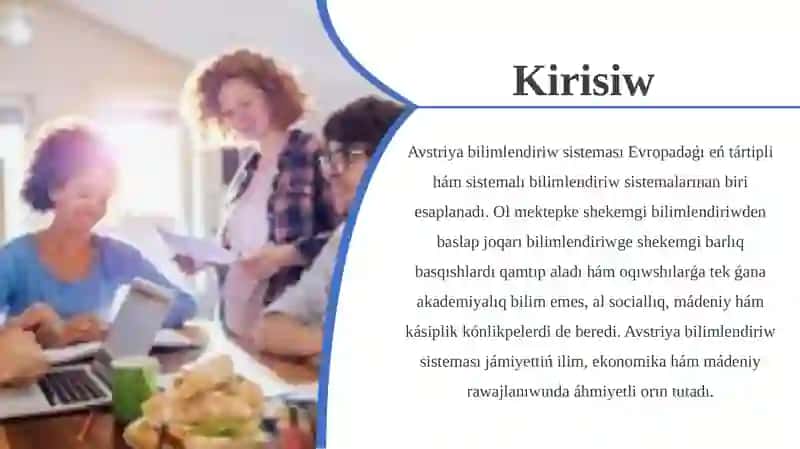 Tema: Avstriya talimdizimi 3