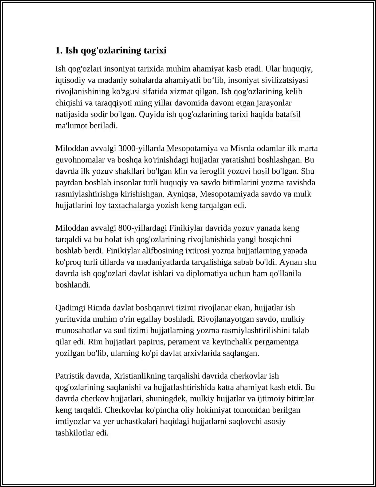 ISH QOGʻOZLARINING TARKIBI VA TURLARI 3