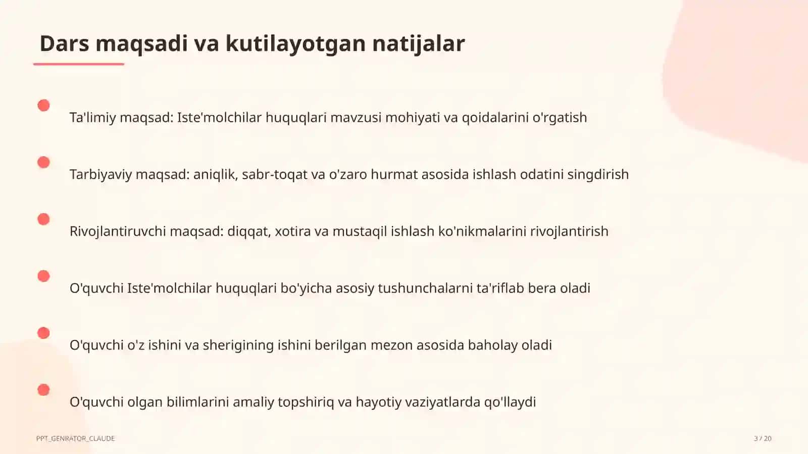 Iste'molchilar huquqlari (10-sinf) 3