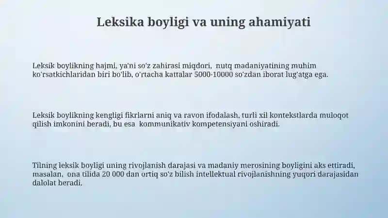 Soʻz va leksima 3