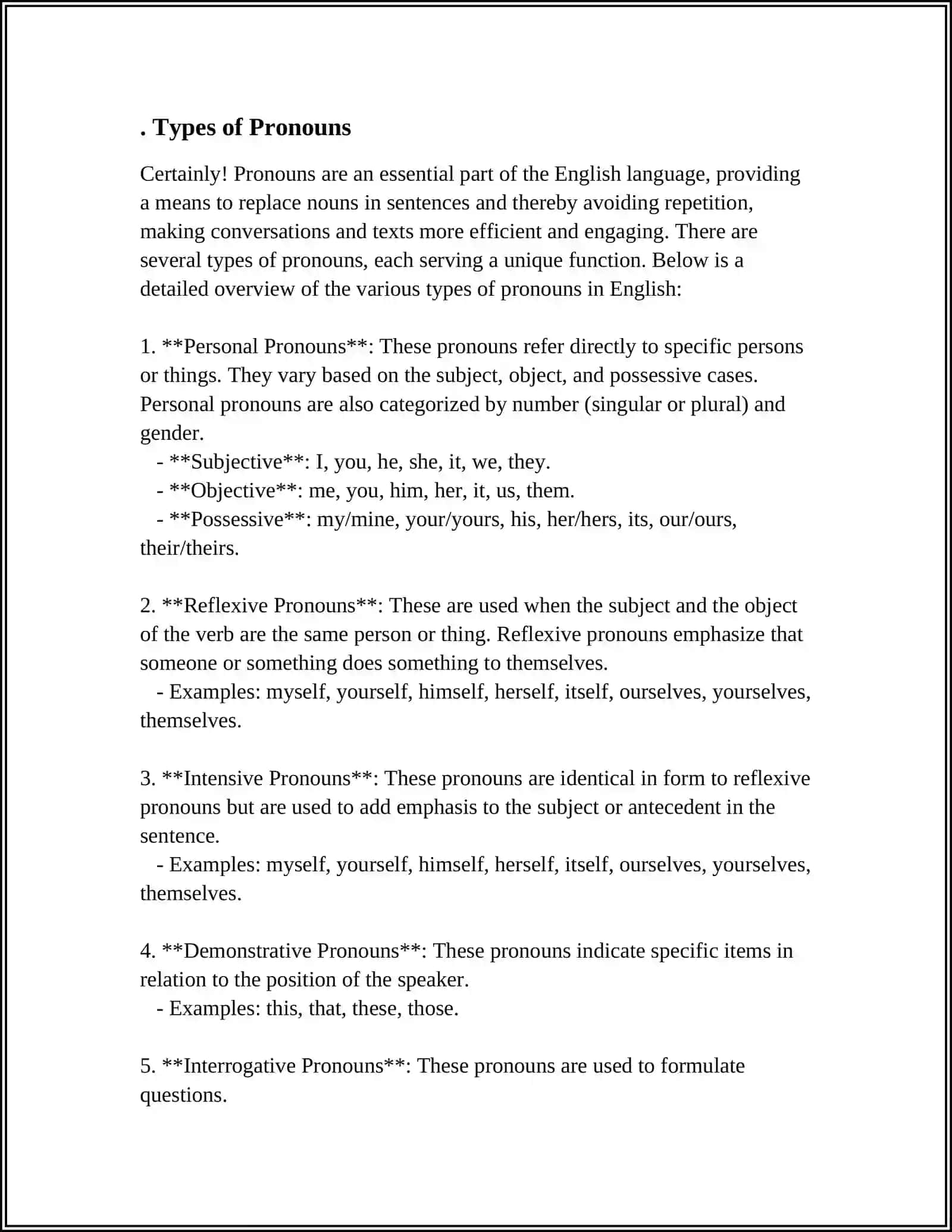 PRONOUNS 3