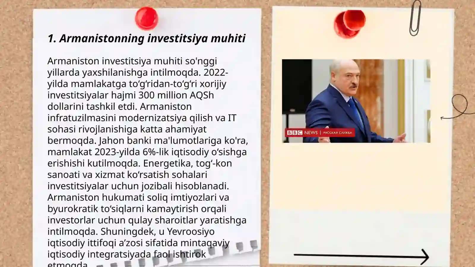 Armanistonning investitsiya muhiti 3