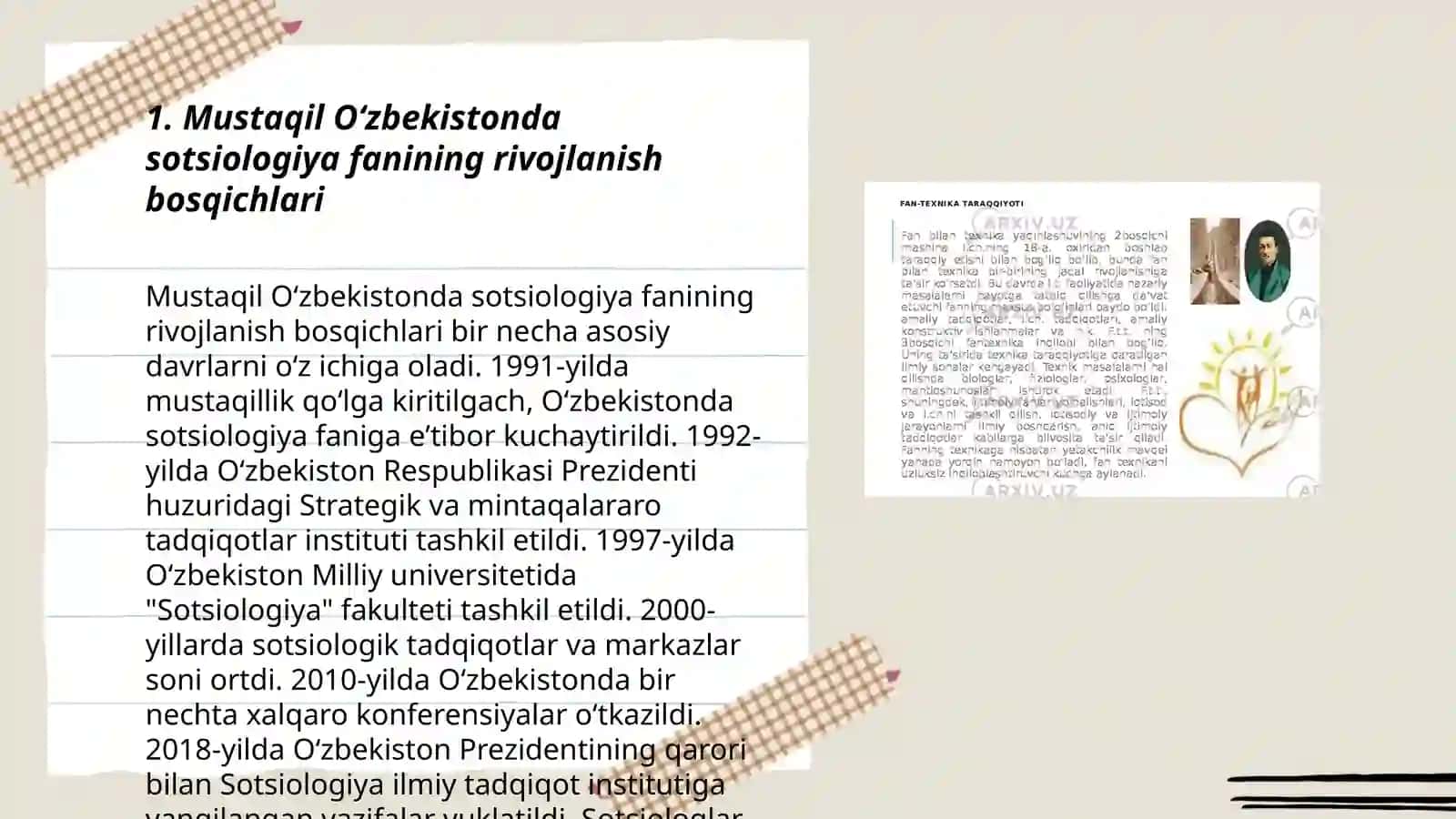 Mustaqil Oʻzbekistonda sotsiologiyaning taraqqiyoti 3