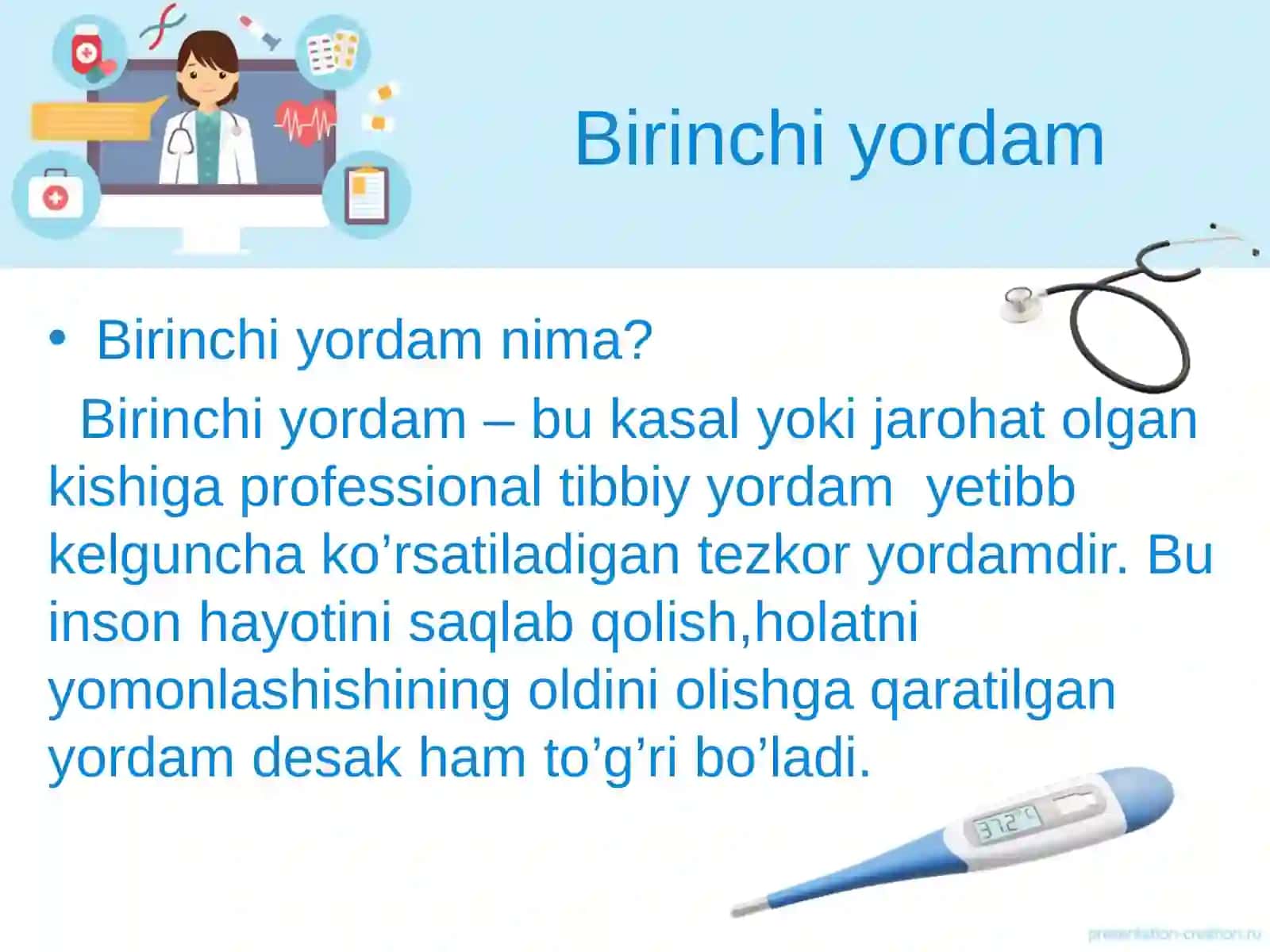 BIRINCHI YORDAM KO’RSATISHTAYYORLADI 3