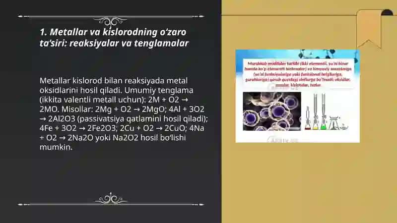 Metallarning kimyoviy ta'siri 3