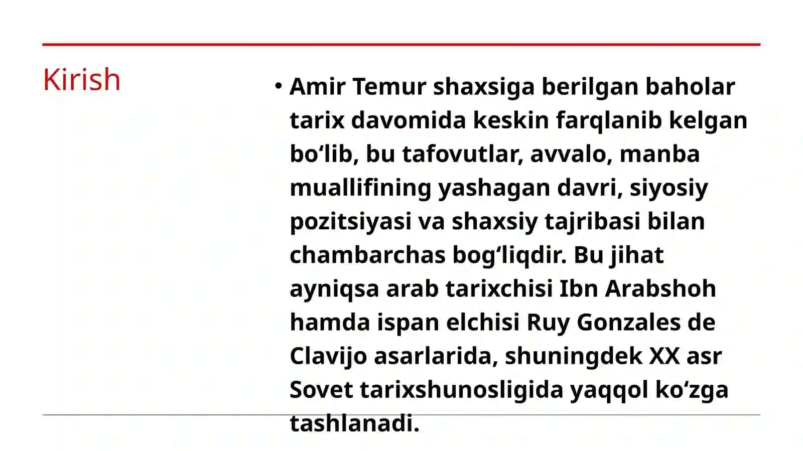 Amir Temur shaxsiga berilgan baholar 3