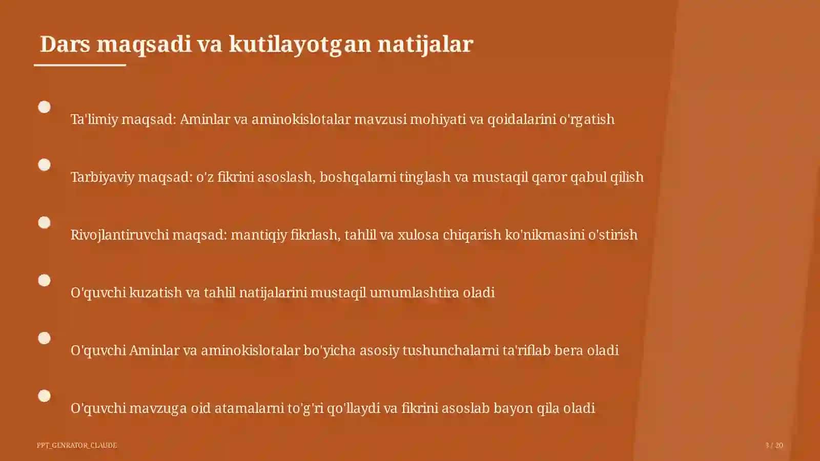 Aminlar va aminokislotalar (11-sinf) 3