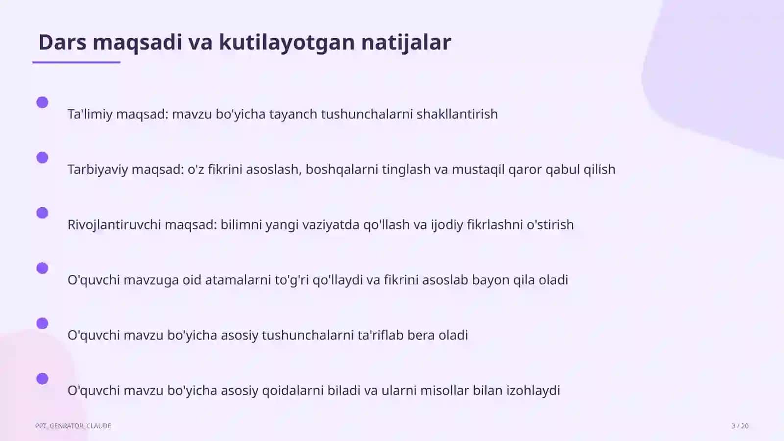 Mulk huquqi va intellektual mulk (11-sinf) 3