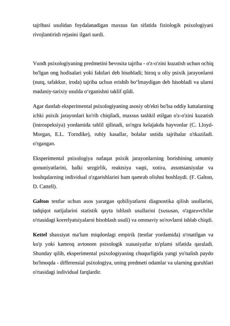 EKSPRIMENTAL PSIXALOGIYANING ASOSIY TAMOYILLARI 3