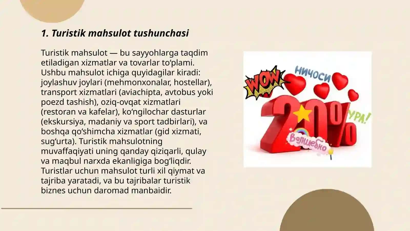 Turistik mahsulotlarni sotishni tashkil etish 3