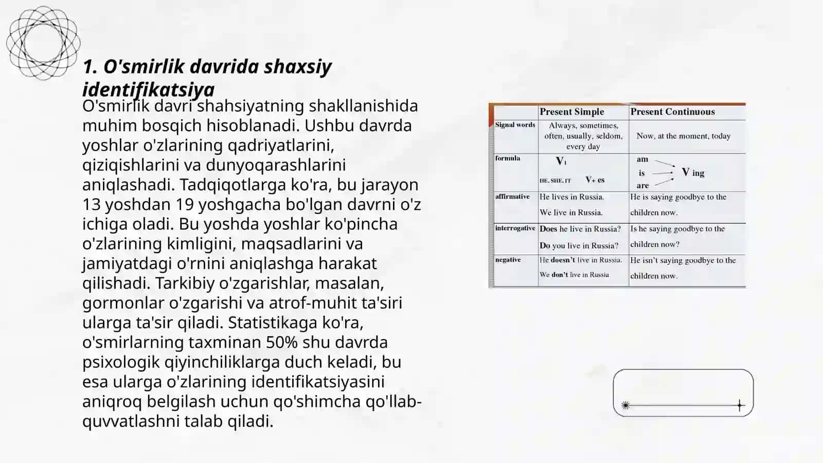 O'smirlik davrida psixologik jarayonlarning shakllanish xususiyati 3