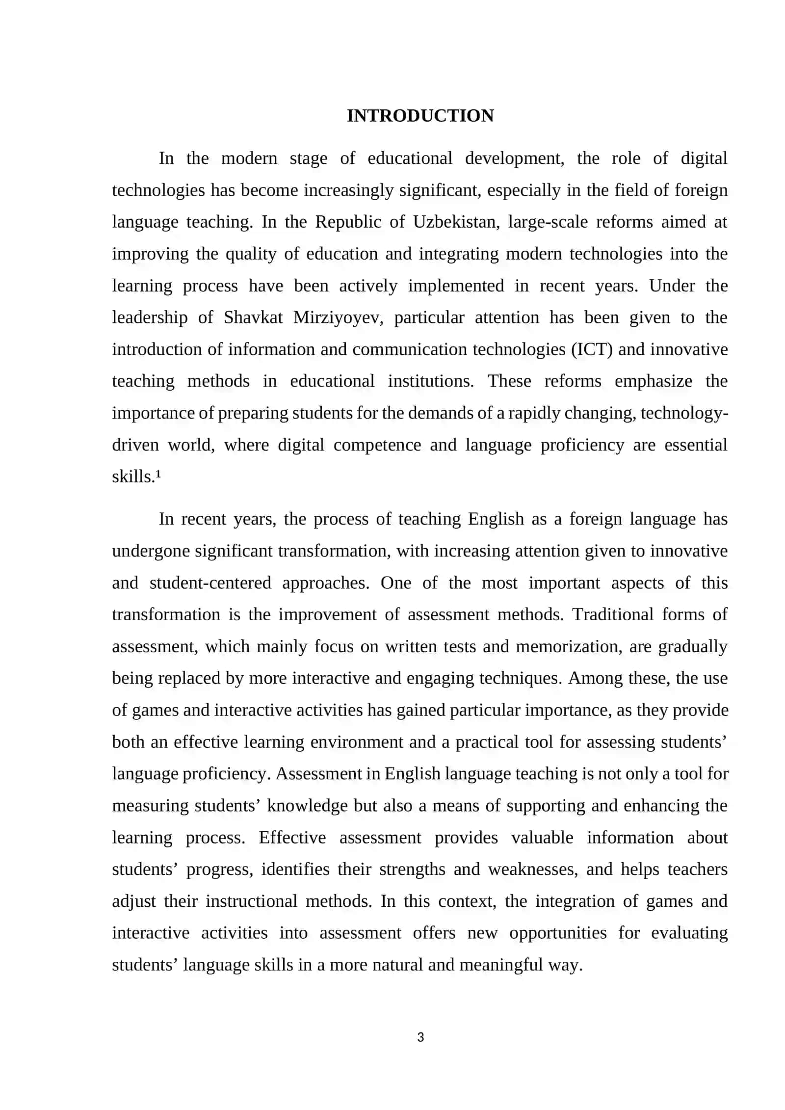 ROLE OF GAMES AND INTERACTIVE ACTIVITIES IN ASSESSING ENGLISH PROFICIENCY 3
