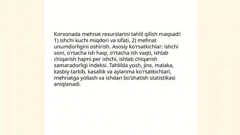 Korxona mehnat resurslari 3