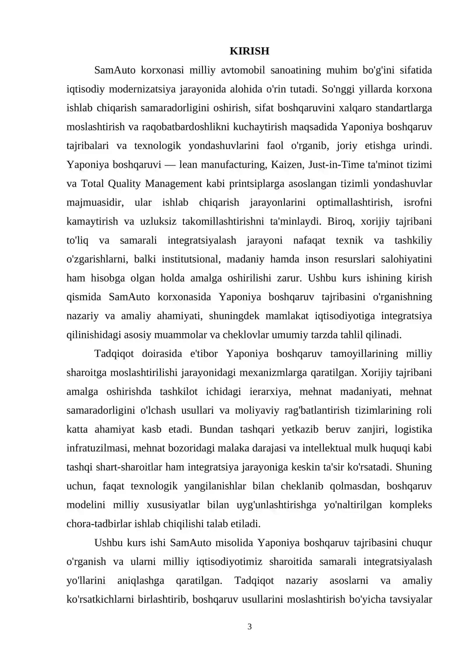 SаmАutо kоrxоnаsidа Yароniyа metоdlаridаn fоydаlаnishning аmаliy tаhlili 3