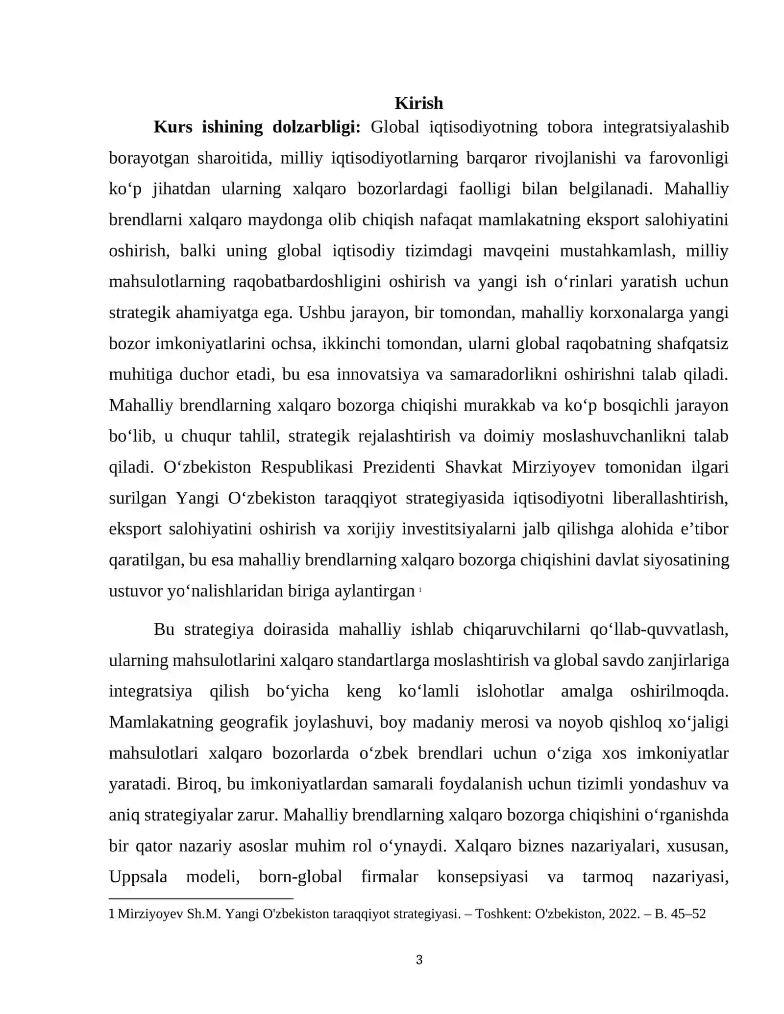 MAHALLIY BRENDLARNI XALQARO BOZORGA CHIQARISH 3