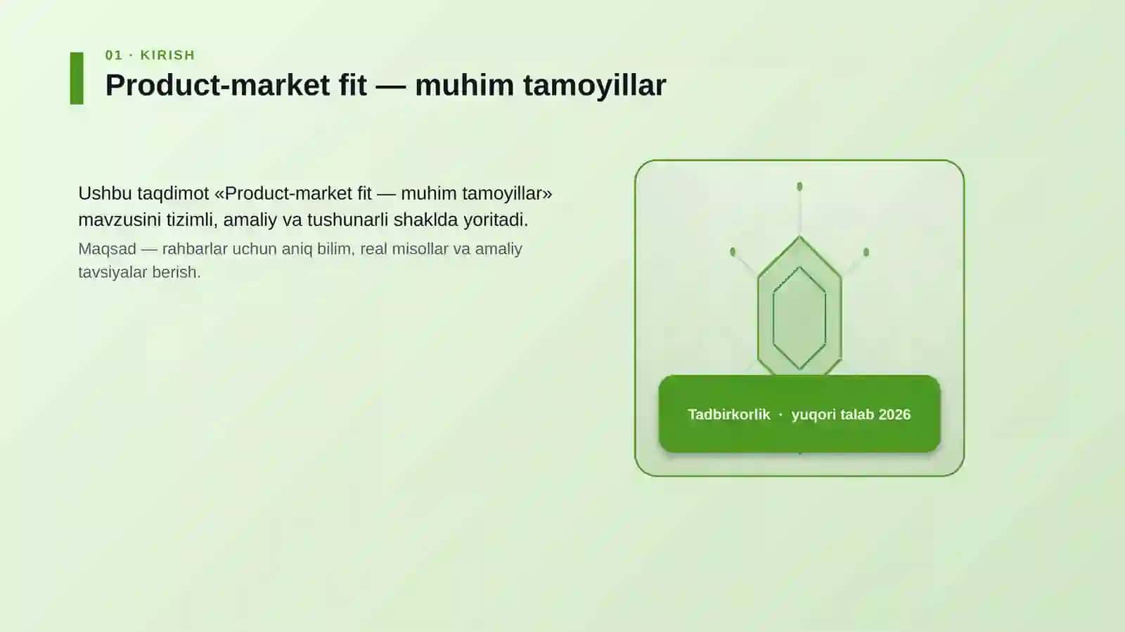 Product-market fit — muhim tamoyillar 3