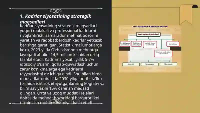 Korxonada kadrlar siyosati samaradorligini baholash mezonlari 3