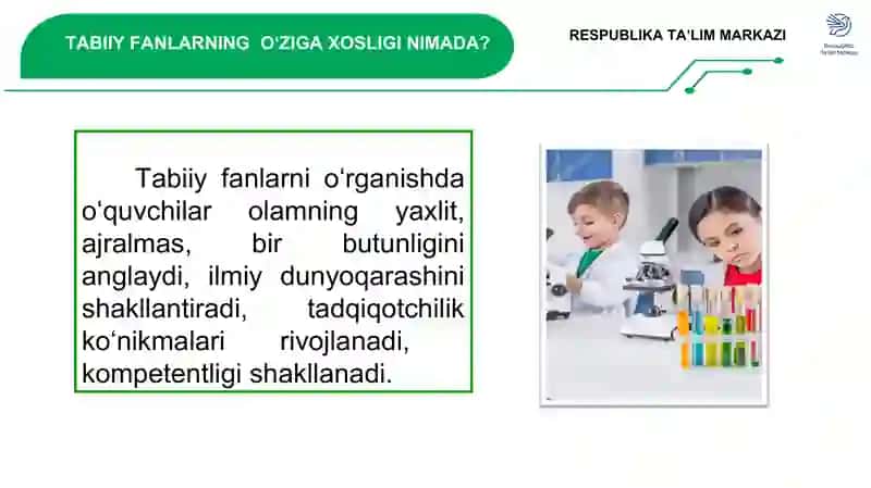1-2 SINFLARDA “TABIIY FANLAR” FANINING MAZMUN 3