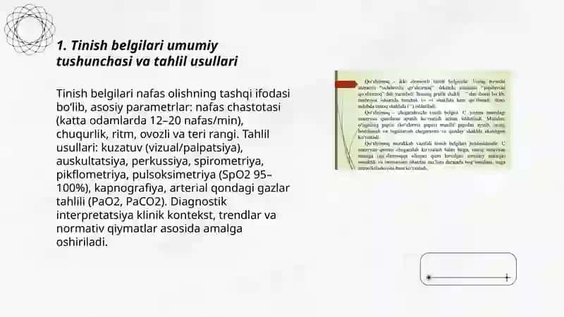 Tinish belgilari tahlili 3