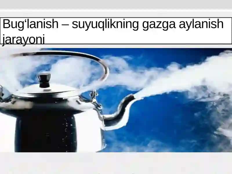 Bug’lanish va kondensatsiya 3