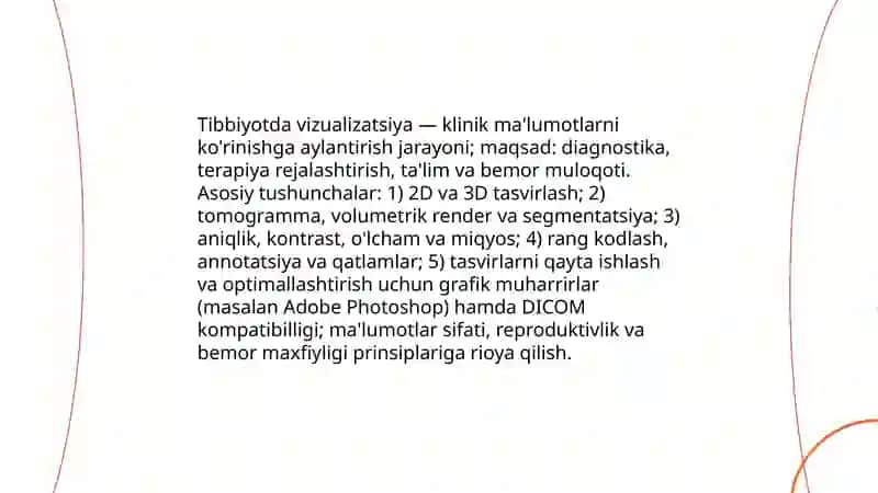Tibbiyotda vizualizatsiya 3