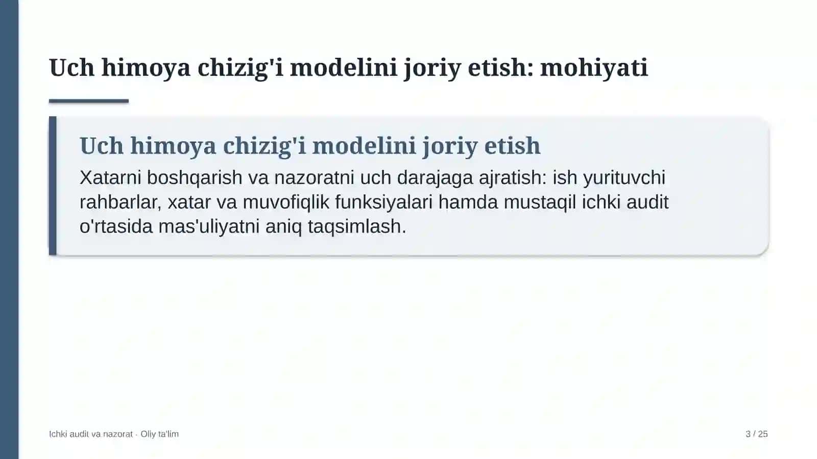 Energetikada uch himoya chizig'i modelini joriy etish 3