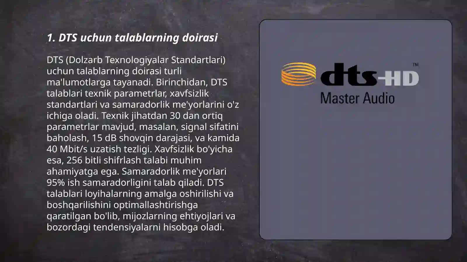 DTS talablari 3