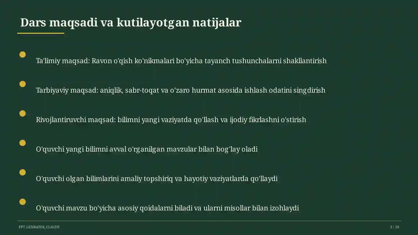 Ravon o'qish ko'nikmalari (1-sinf) 3