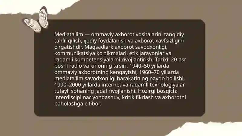Mediata'lim asoslari 3