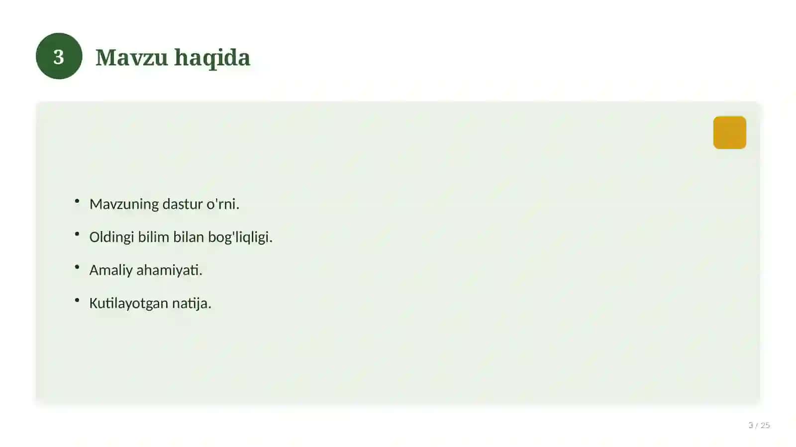 Kimyo fanidan 7-sinf: didaktik tarqatma materiallar 3