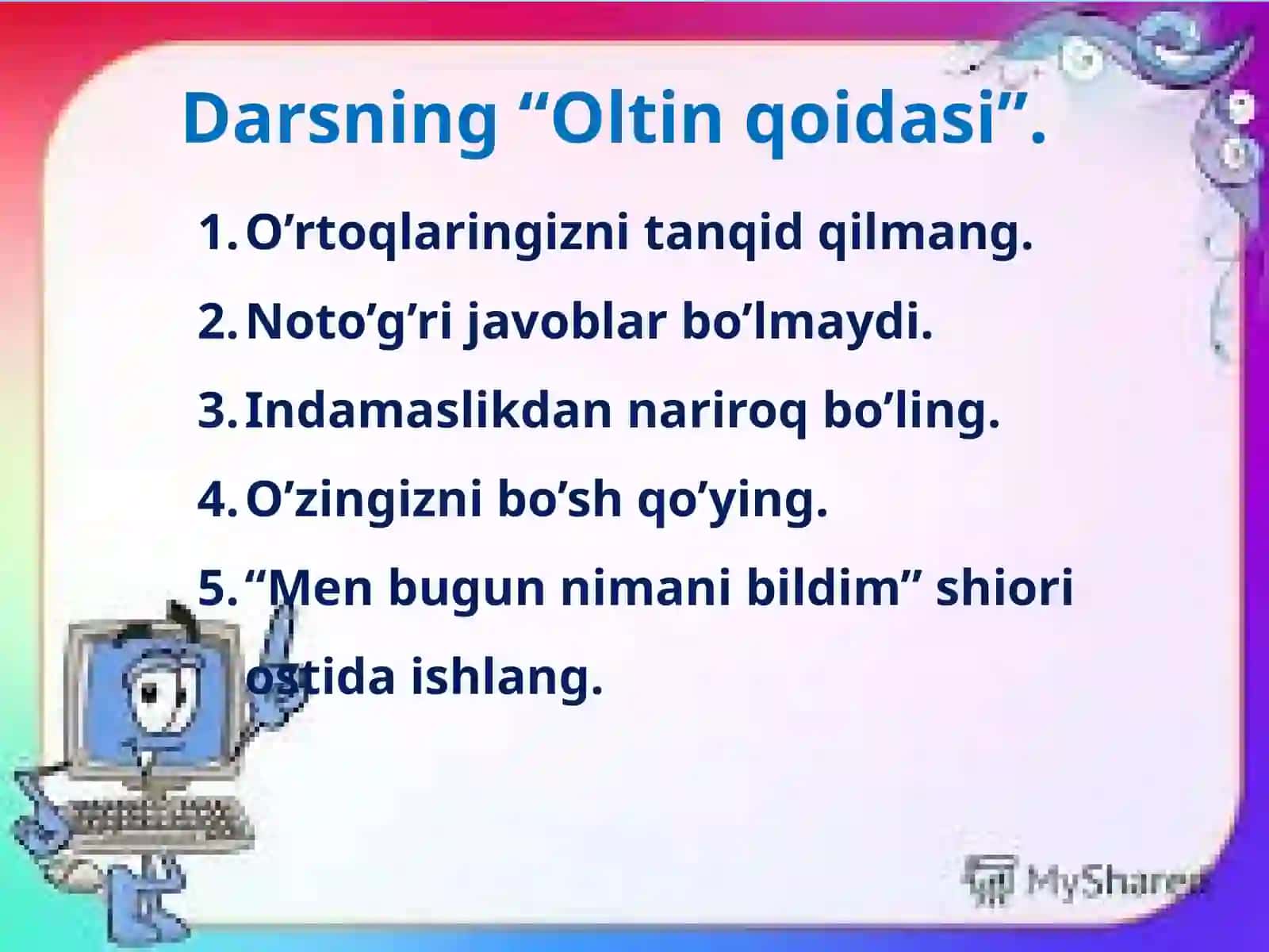 8-sinf Texnologiya fanidan Izonit usulida panno tikish mavzusida ochiq dars ishlanma 3