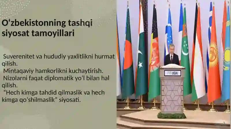 O'zbekistonning Markaziy Osiyoda tinchlik va barqarorlikni ta'minlashdagi o'rni 3