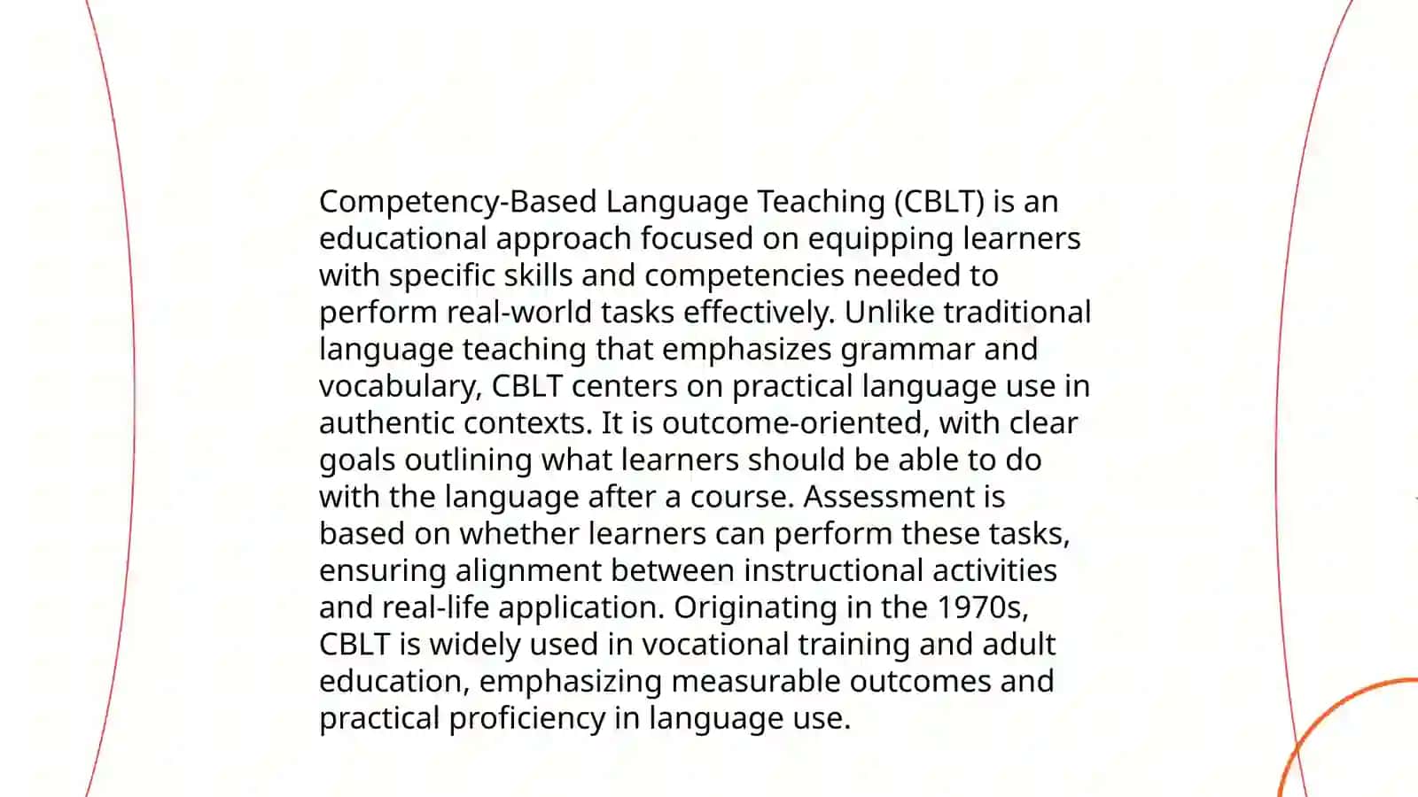 Competency-Based Language Teaching (CBLT) 3