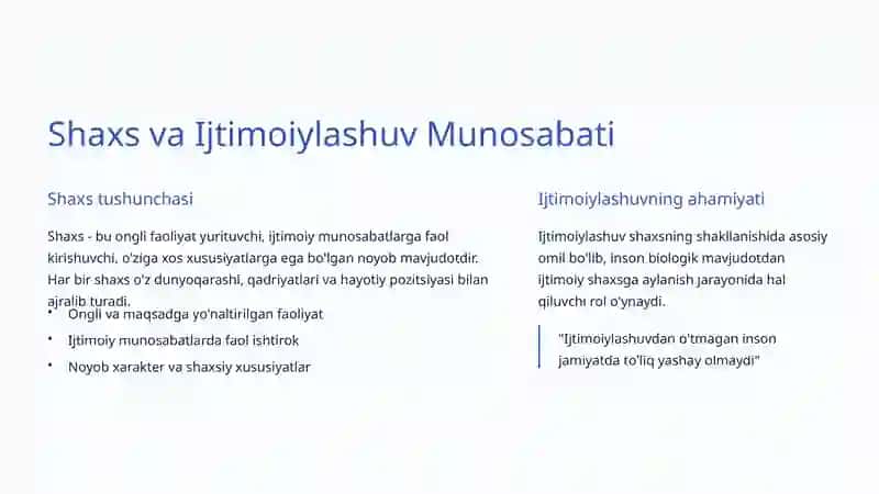 Shaxs Ijtimoiylashuvi 3
