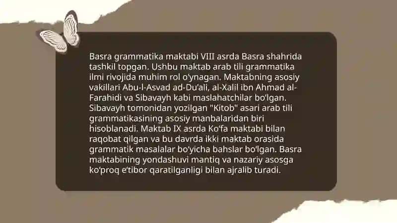 Basra grammatika maktabi 3