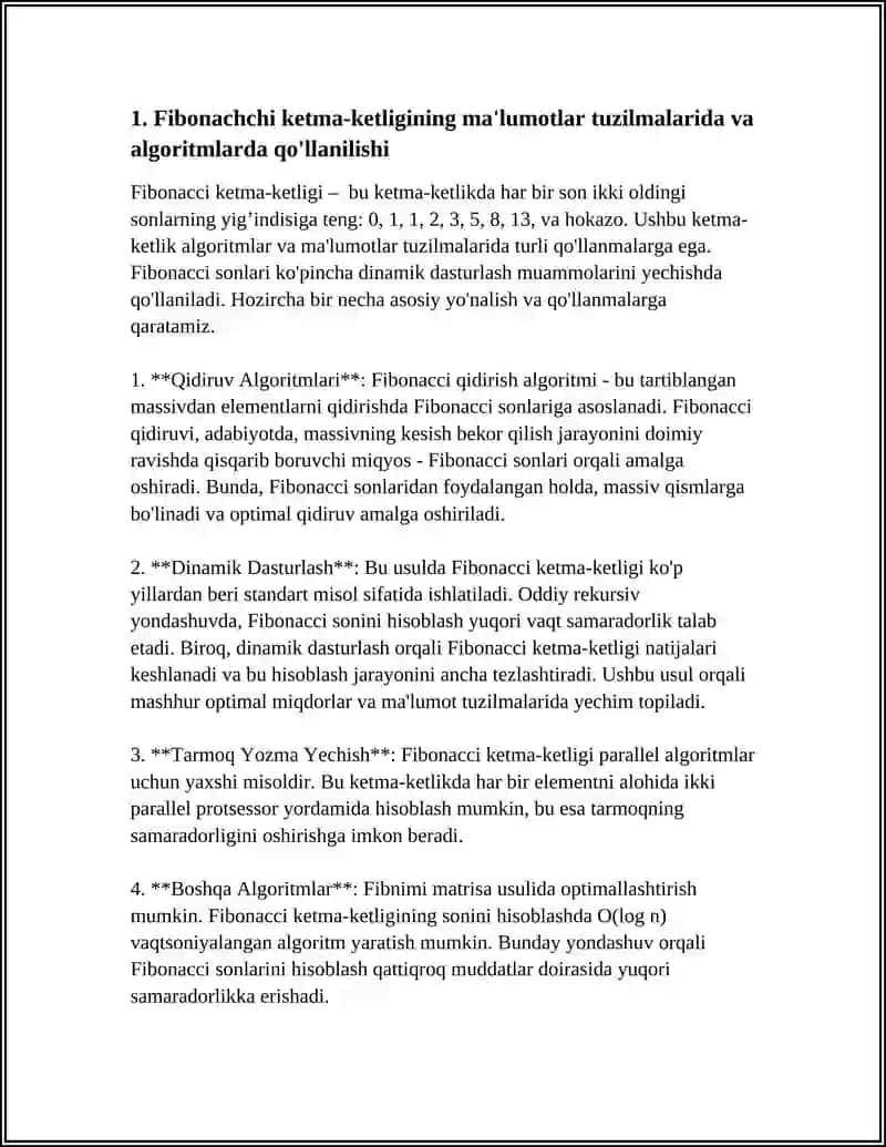 MA'UMOTLAR TUZILMASI VA ALGORITMLARIDA SONLI KETMA-KETLIKLARNING TATBIQI 3