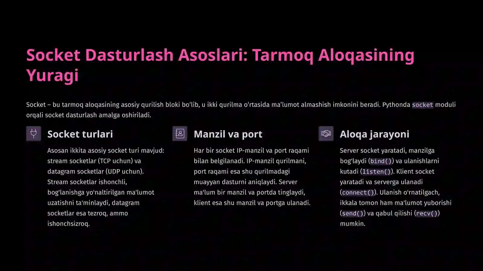 Pythonda Tarmoq Bilan Ishlashga Kirish: Kuchli Imkoniyatlar Dunyosi 3