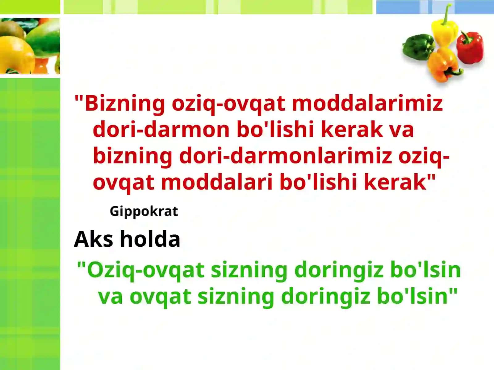 SOG'Lom OVQATlanish 3